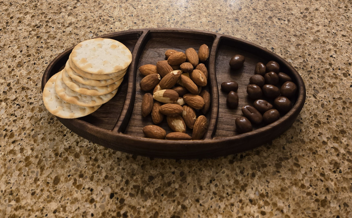 Handcrafted Walnut Serving Tray — 10" x 5"