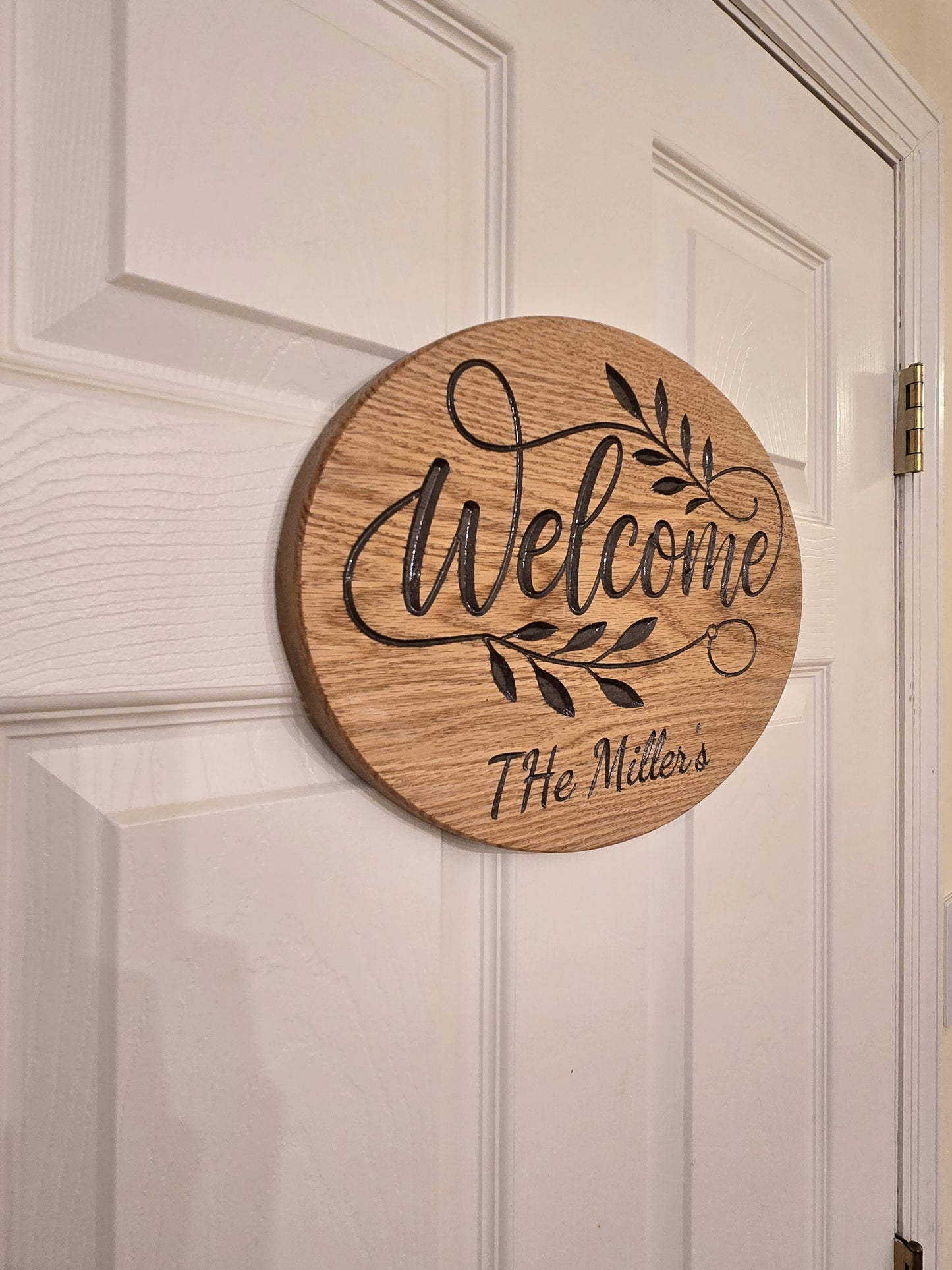 Personalized Wood Welcome Sign