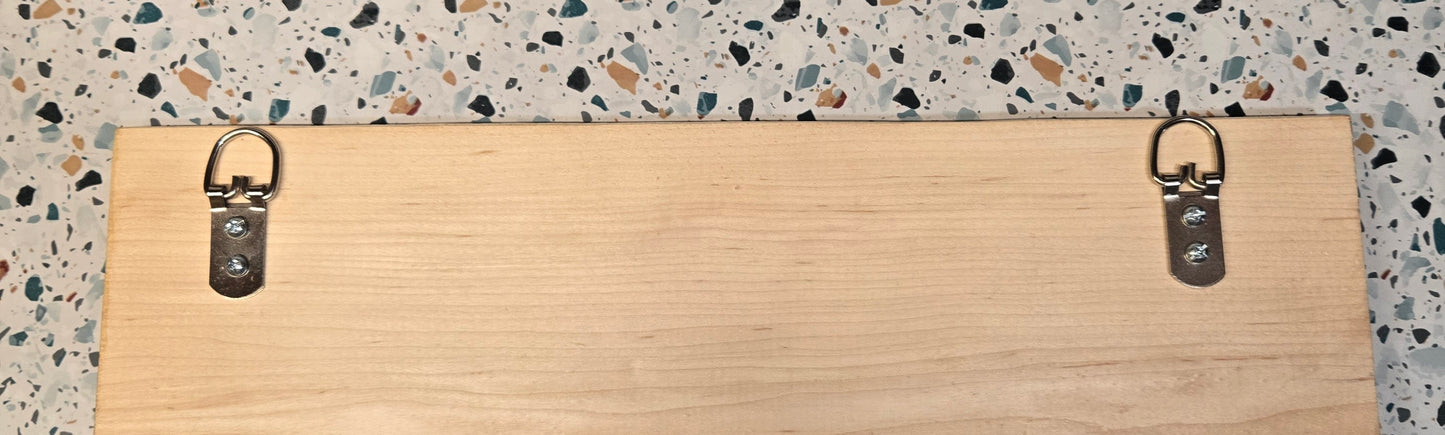 Personalized Maple Wood Engraved Sign