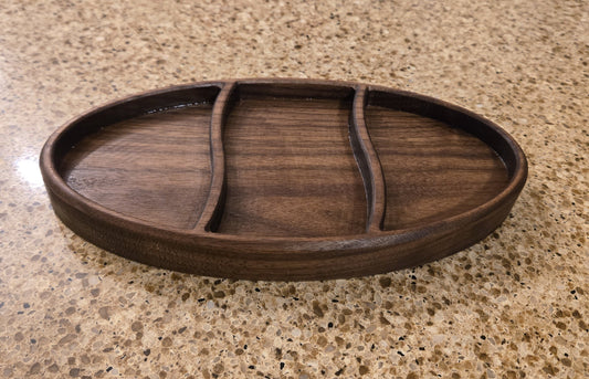 Handcrafted Walnut Serving Tray — 10" x 5"