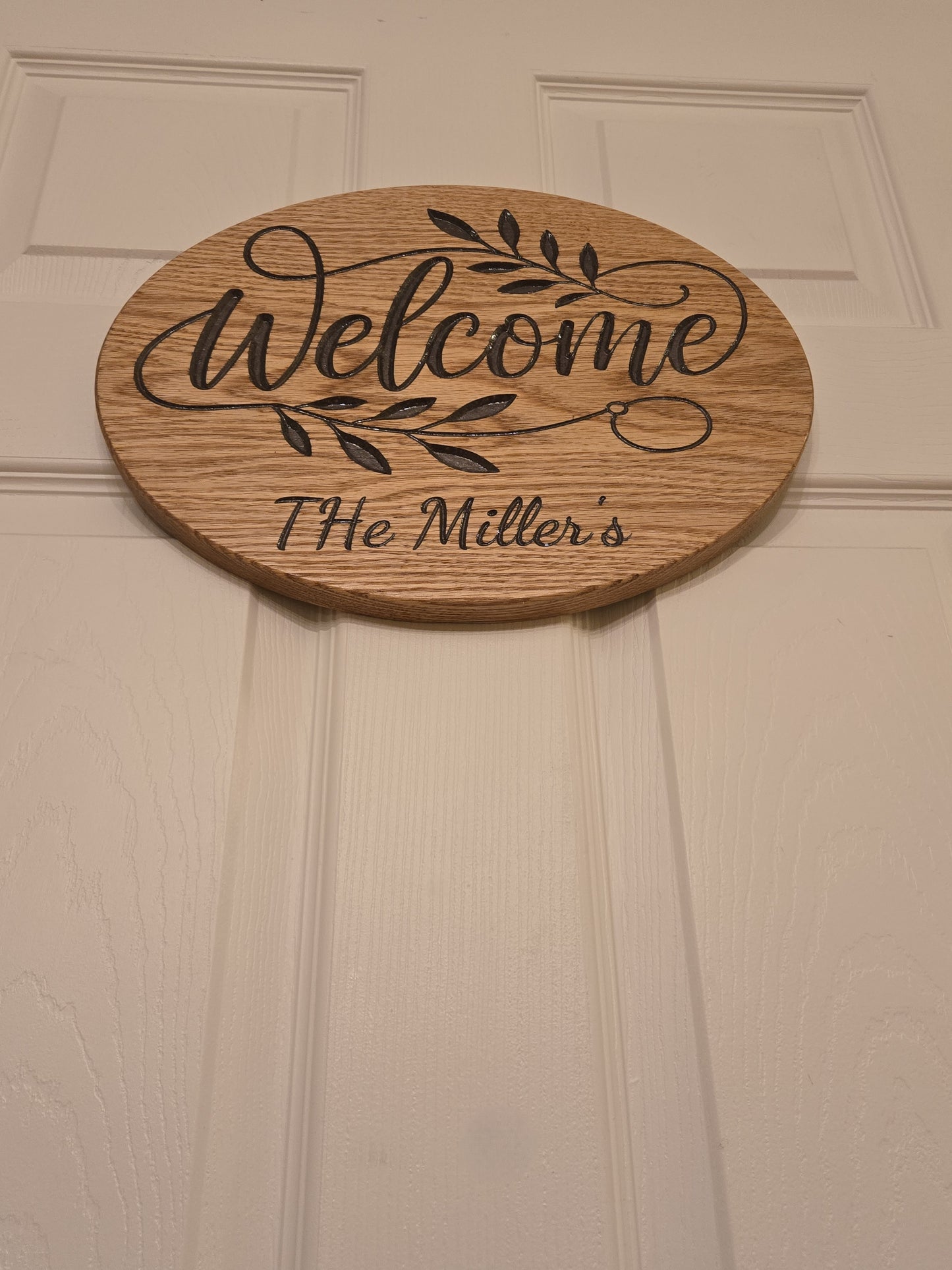 Personalized Wood Welcome Sign