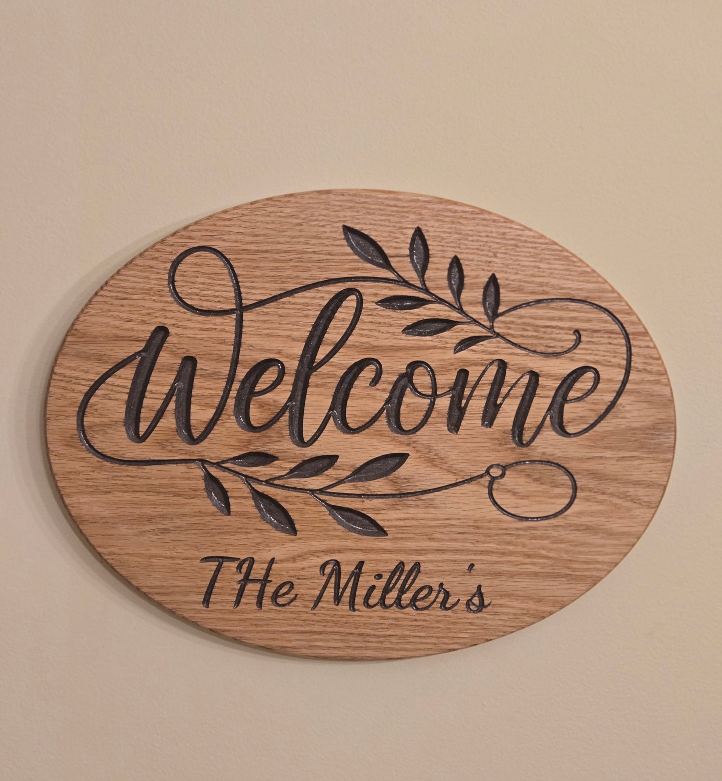Personalized Wood Welcome Sign