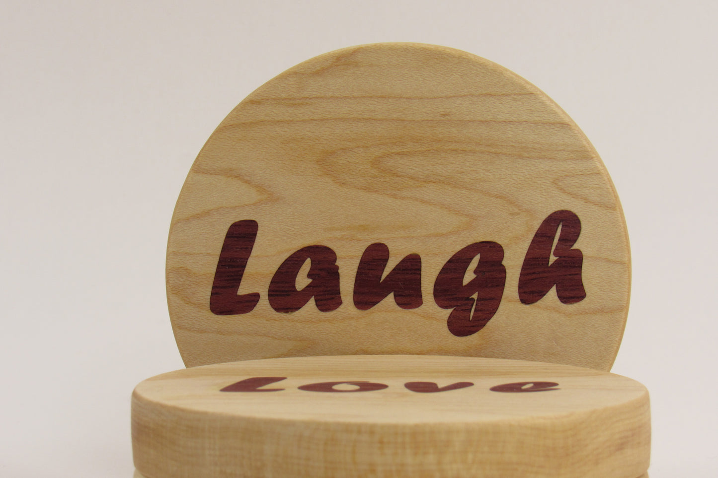 Live, Love, Laugh, Cheers Coasters - Set of 4