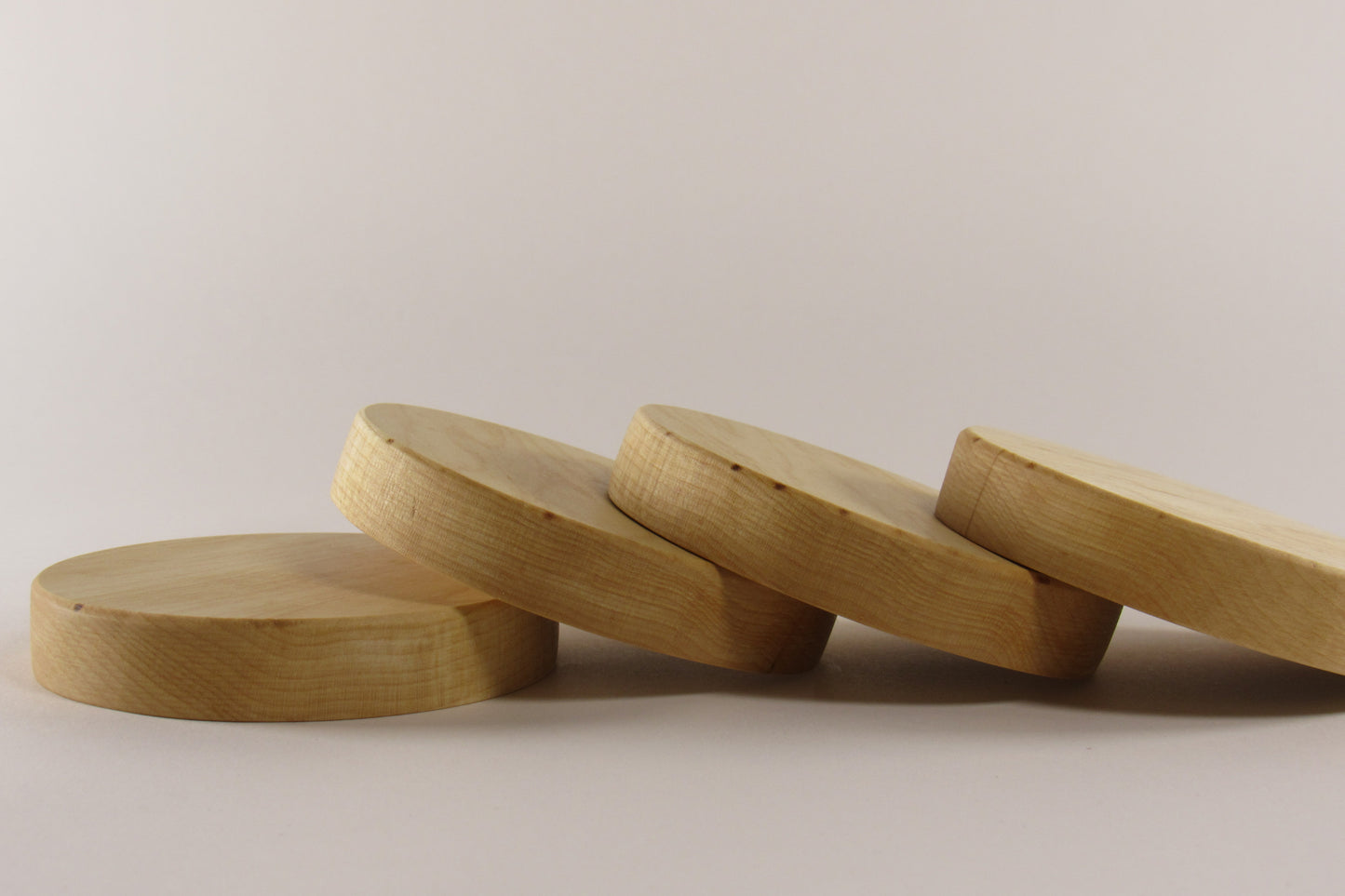 Wooden Coaster Set with Built-In Bottle Opener (Set of 4)