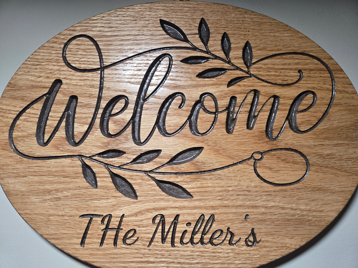 Personalized Wood Welcome Sign