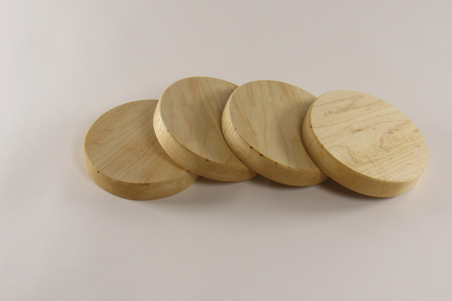 Wooden Coaster Set with Built-In Bottle Opener (Set of 4)
