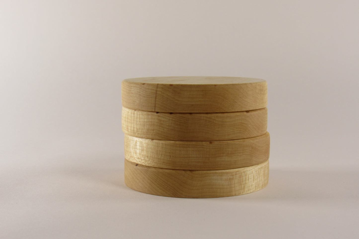 Wooden Coaster Set with Built-In Bottle Opener (Set of 4)