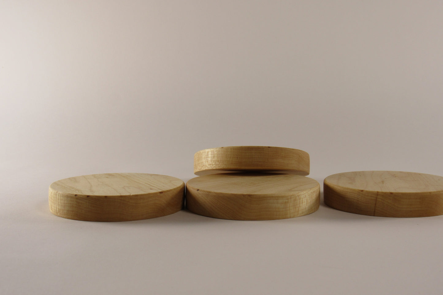 Wooden Coaster Set with Built-In Bottle Opener (Set of 4)