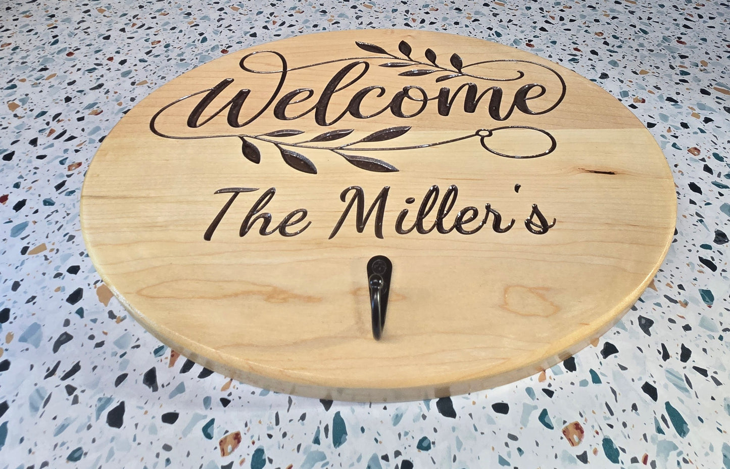 Personalized Wood Welcome Sign